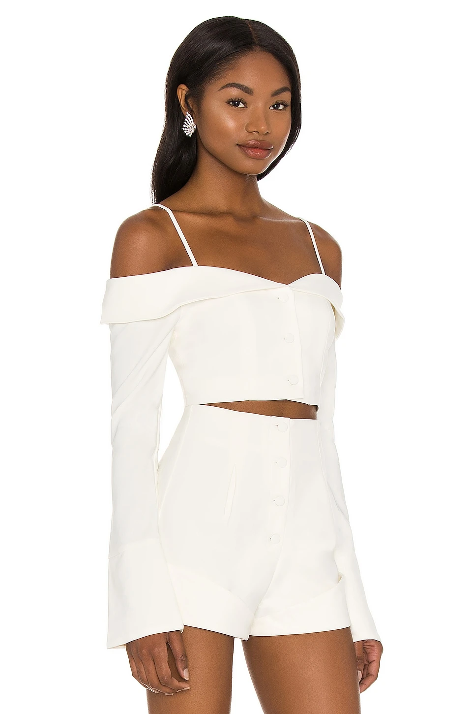 Camila Coelho Paulina Top Ivory 4 Camila Coelho Paulina Top Ivory - Image 2