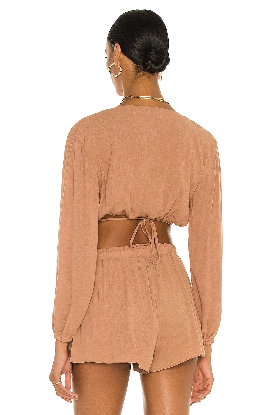 Camila Coelho Hattie Top Taupe 5 Camila Coelho Hattie Top Taupe - Image 3