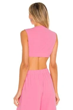 Camila Coelho Devon Crop Top Hot Pink 8 Camila Coelho Devon Crop Top Hot Pink -Camila coelho Sales COEL WS145 V3