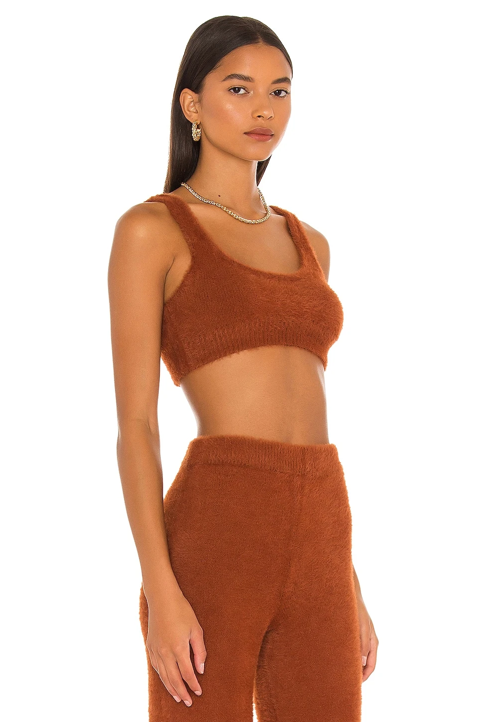 Camila Coelho Alondra Crop Chocolate 4 Camila Coelho Alondra Crop Chocolate - Image 2