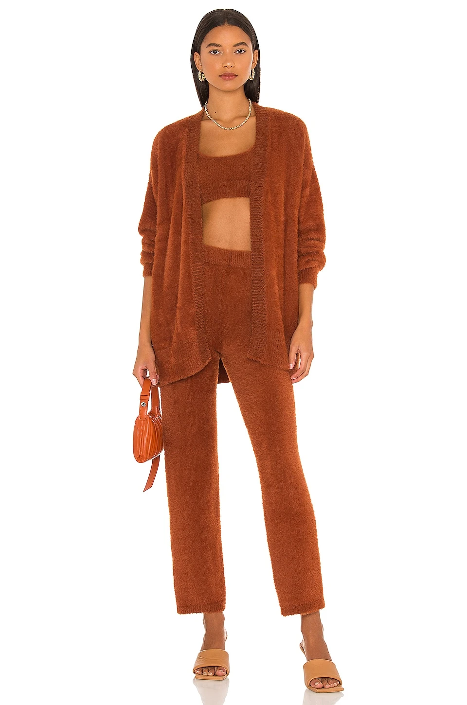 Camila Coelho Alondra Crop Chocolate 6 Camila Coelho Alondra Crop Chocolate - Image 4