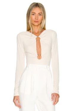 Camila Coelho Reyes Bodysuit Burnt Orange -Camila coelho Sales COEL WS176 V1