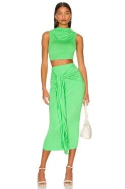 Camila Coelho Pixie Tank Top Green -Camila coelho Sales COEL WS178 V4