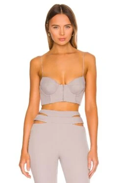 Camila Coelho Clara Bustier Grey