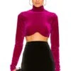 Camila Coelho Frankie Crop Top Magenta -Camila coelho Sales COEL WS201 V1