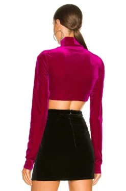 Camila Coelho Frankie Crop Top Magenta 8 Camila Coelho Frankie Crop Top Magenta -Camila coelho Sales COEL WS201 V3