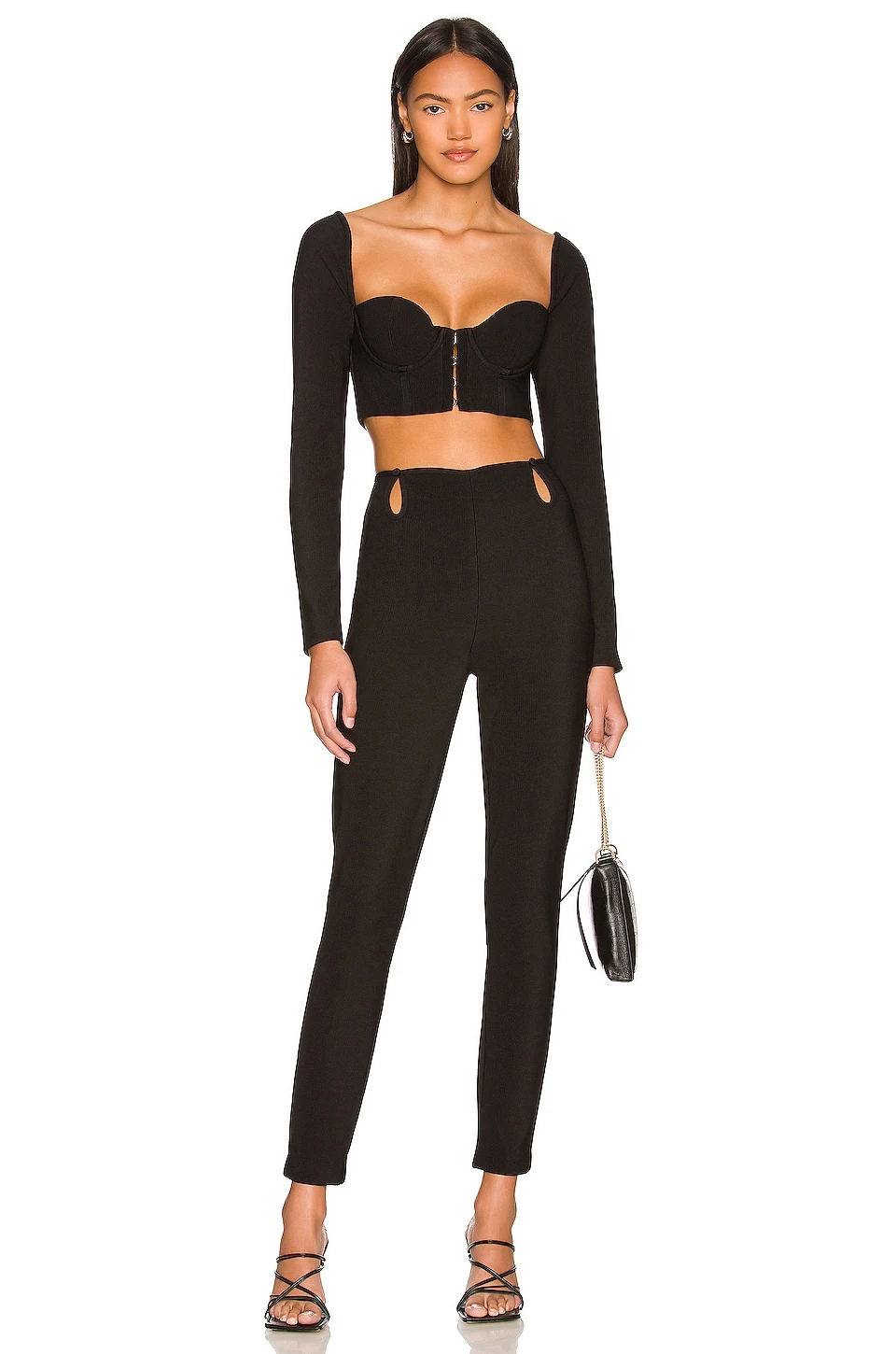 Camila Coelho Kora Crop Top Black 6 Camila Coelho Kora Crop Top Black - Image 4