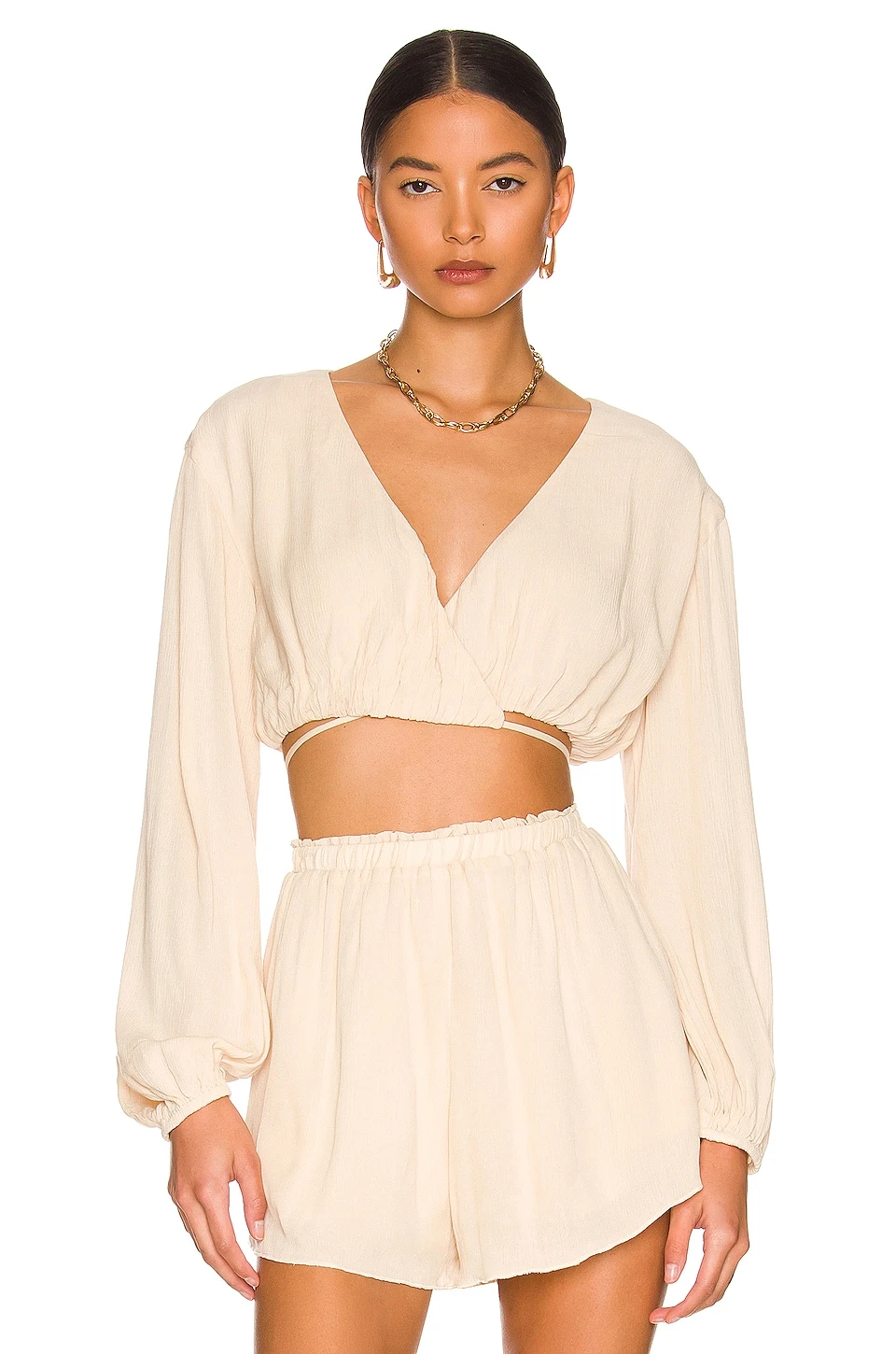 Camila Coelho Hattie Top Taupe 8 Camila Coelho Hattie Top Taupe - Image 6