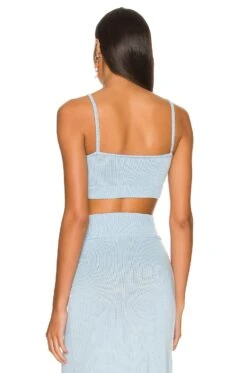 Camila Coelho Mimmi Cropped Tank Dusty Blue 10 Camila Coelho Mimmi Cropped Tank Dusty Blue -Camila coelho Sales COEL WS231 V3