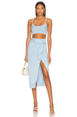 Camila Coelho Mimmi Cropped Tank Dusty Blue 11 Camila Coelho Mimmi Cropped Tank Dusty Blue -Camila coelho Sales COEL WS231 V4