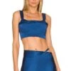 Camila Coelho Silas Crop Top Deep Blue -Camila coelho Sales COEL WS234 V1