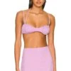 Camila Coelho Helen Top In Lavender Soft Lavender -Camila coelho Sales COEL WS235 V1