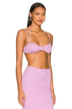 Camila Coelho Helen Top In Lavender Soft Lavender -Camila coelho Sales COEL WS235 V2