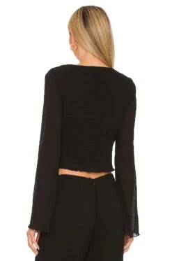 Camila Coelho Madalena Top Black 8 Camila Coelho Madalena Top Black -Camila coelho Sales COEL WS237 V3