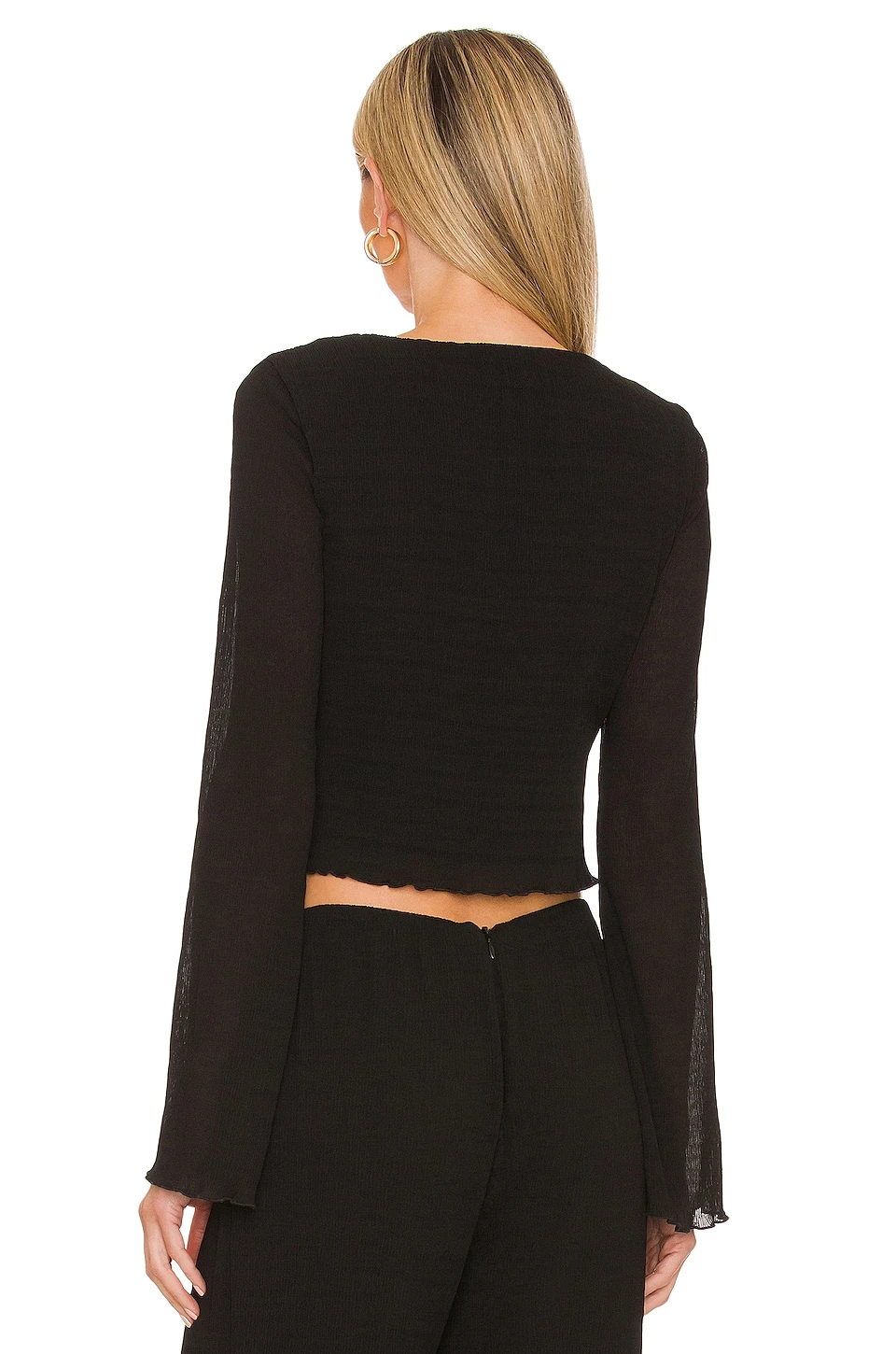 Camila Coelho Madalena Top Black 5 Camila Coelho Madalena Top Black - Image 3