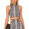 Camila Coelho Glaucia Top Gray Snake 1 Camila Coelho Glaucia Top Gray Snake -Camila coelho Sales COEL WS238 V1