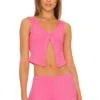 Camila Coelho Abby Top Hot Pink