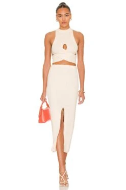 Camila Coelho Macadamia Crossover Top Ivory 11 Camila Coelho Macadamia Crossover Top Ivory -Camila coelho Sales COEL WS243 V4