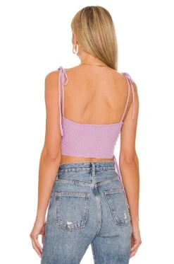 Camila Coelho Priscilla Knit Lace Up Top Purple 8 Camila Coelho Priscilla Knit Lace Up Top Purple -Camila coelho Sales COEL WS246 V3