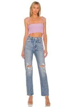 Camila Coelho Priscilla Knit Lace Up Top Purple 9 Camila Coelho Priscilla Knit Lace Up Top Purple -Camila coelho Sales COEL WS246 V4