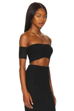 Camila Coelho Joss Top Black -Camila coelho Sales COEL WS248 V2