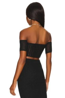 Camila Coelho Joss Top Black -Camila coelho Sales COEL WS248 V3