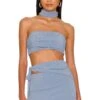 Camila Coelho Serena Top Periwinkle Blue -Camila coelho Sales COEL WS257 V1