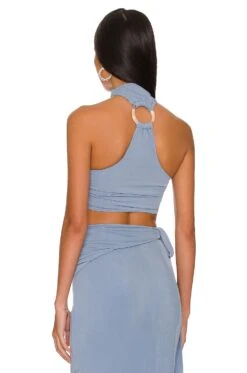 Camila Coelho Serena Top Periwinkle Blue 8 Camila Coelho Serena Top Periwinkle Blue -Camila coelho Sales COEL WS257 V3