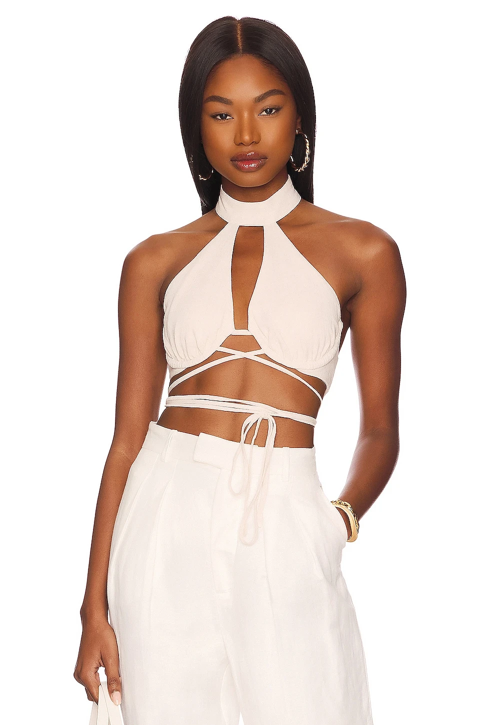 Camila Coelho Whitney Top Oatmeal 3 Camila Coelho Whitney Top Oatmeal