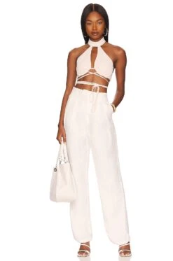 Camila Coelho Whitney Top Oatmeal 9 Camila Coelho Whitney Top Oatmeal -Camila coelho Sales COEL WS269 V4