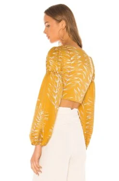 Camila Coelho Marcia Top Gold Tropical 8 Camila Coelho Marcia Top Gold Tropical -Camila coelho Sales COEL WS26 V3