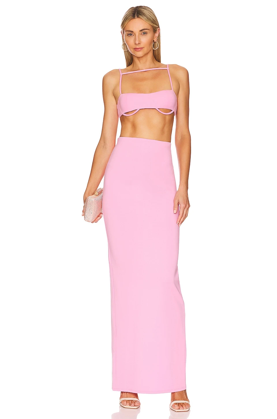 Camila Coelho Belle Bralette Baby Pink 6 Camila Coelho Belle Bralette Baby Pink - Image 4