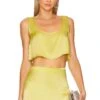 Camila Coelho Selina Crop Top Lime 2 Camila Coelho Selina Crop Top Lime -Camila coelho Sales COEL WS273 V1