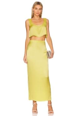 Camila Coelho Selina Crop Top Lime -Camila coelho Sales COEL WS273 V4