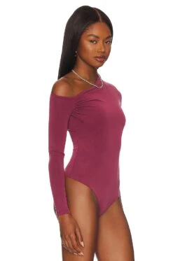 Camila Coelho Esther Bodysuit Berry Mauve -Camila coelho Sales COEL WS280 V3