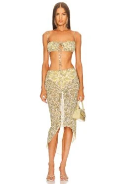 Camila Coelho Bellora Bralette Yellow Butterfly -Camila coelho Sales COEL WS283 V4