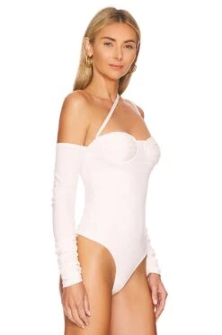 Camila Coelho Charlene Bodysuit Ivory 9 Camila Coelho Charlene Bodysuit Ivory -Camila coelho Sales COEL WS286 V3