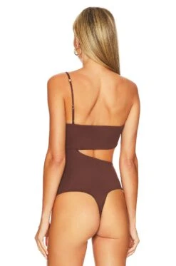 Camila Coelho Tina Bodysuit Chocolate Brown -Camila coelho Sales COEL WS292 V5