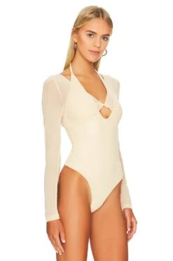 Camila Coelho Brooklyn Bodysuit Pastel Peach -Camila coelho Sales COEL WS294 V3