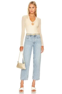 Camila Coelho Brooklyn Bodysuit Pastel Peach -Camila coelho Sales COEL WS294 V5