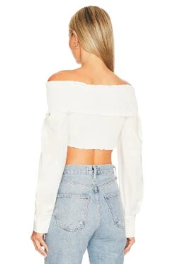 Camila Coelho Carrie Top White 8 Camila Coelho Carrie Top White -Camila coelho Sales COEL WS296 V3