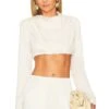 Camila Coelho Chelsie Crop Top Sand -Camila coelho Sales COEL WS297 V1