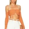 Camila Coelho Kimberly Top Ginger Orange -Camila coelho Sales COEL WS298 V1