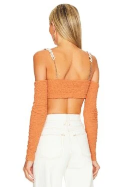 Camila Coelho Kimberly Top Ginger Orange 9 Camila Coelho Kimberly Top Ginger Orange -Camila coelho Sales COEL WS298 V3
