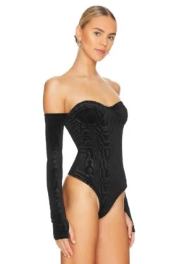 Camila Coelho Tia Bodysuit Black -Camila coelho Sales COEL WS303 V3