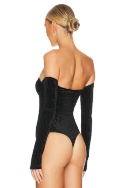 Camila Coelho Tia Bodysuit Black -Camila coelho Sales COEL WS303 V4