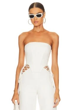 Camila Coelho Karina Top Ivory