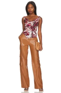 Camila Coelho Tati Cowl Top Magenta -Camila coelho Sales COEL WS309 V5