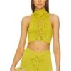 Camila Coelho Aviva Top Light Green 2 Camila Coelho Aviva Top Light Green -Camila coelho Sales COEL WS310 V1