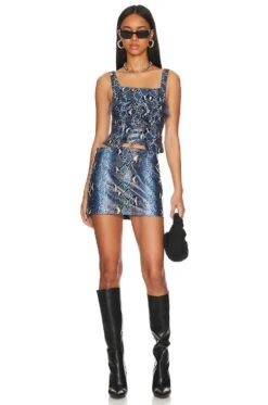 Camila Coelho Moreau Corset Top Blue 9 Camila Coelho Moreau Corset Top Blue -Camila coelho Sales COEL WS313 V4